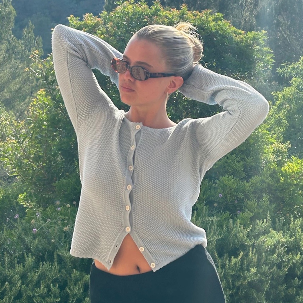 Djerf Avenue Amorini Cardigan Blue S